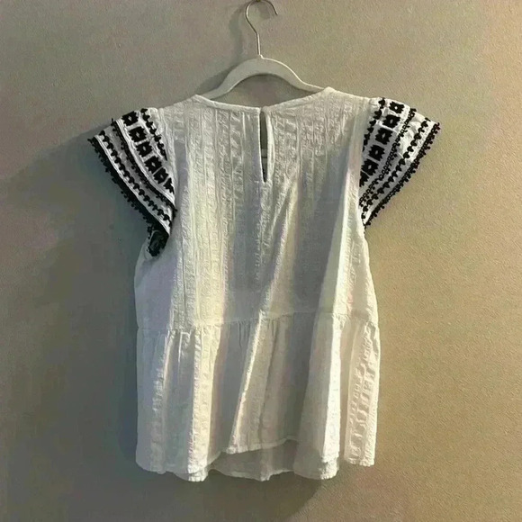 EUC LOFT EMBROIDERED PEPLUM TOP
SIZE: XS - Picture 3 of 5